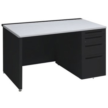 アドバンス 右片袖4段 中央引出し無 標準タイプ パネル脚 オカムラ(岡村製作所)