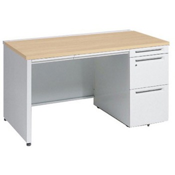 アドバンス 右片袖 中央引出し付(A3対応) 標準タイプ パネル脚 オカムラ(岡村製作所)