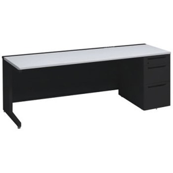 アドバンス 右片袖3段B5 中央引出し無 コンセント対応タイプ L脚 オカムラ(岡村製作所)