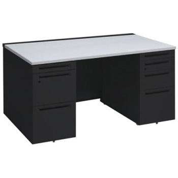 アドバンス 両袖机 4段 中央引出し無 スタンダードタイプ オカムラ(岡村製作所)