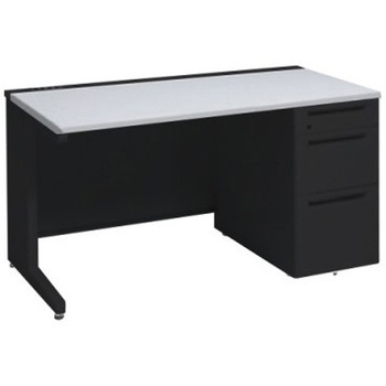 アドバンス 右片袖3段B5 中央引出し無 コンセント対応タイプ L脚 オカムラ(岡村製作所)