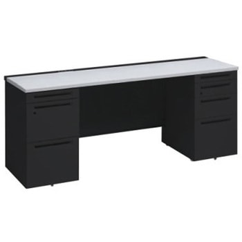 アドバンス 両袖机 4段 中央引出し無 コンセント対応タイプ オカムラ(岡村製作所)