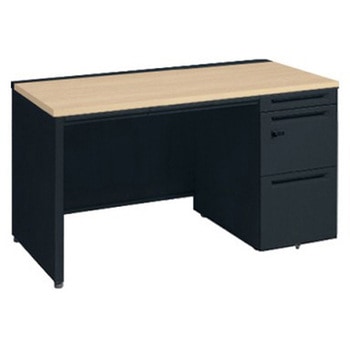 アドバンス 右片袖 中央引出し付(A3対応) 標準タイプ ダイヤル錠タイプ パネル脚 オカムラ(岡村製作所)