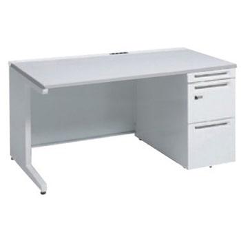 アドバンス 右片袖 中央引出し無 コンセント対応 ダイヤル錠タイプ L脚 オカムラ(岡村製作所)