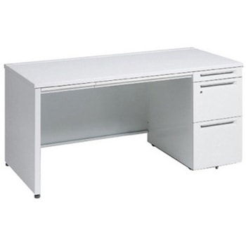 アドバンス 右片袖 中央引出し付(A3対応) 標準タイプ パネル脚 オカムラ(岡村製作所)