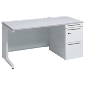 アドバンス 右片袖 中央引出し無 コンセント対応 ダイヤル錠タイプ L脚 オカムラ(岡村製作所)