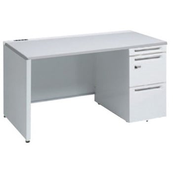 アドバンス 右片袖 中央引出し無 コンセント対応 ダイヤル錠タイプ パネル脚 オカムラ(岡村製作所)