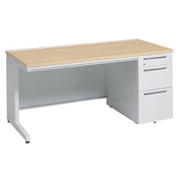 アドバンス 右片袖3段B5 中央引出し付(A3対応) 標準タイプ L脚 オカムラ(岡村製作所)