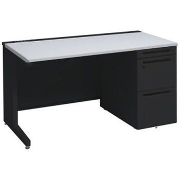 アドバンス 右片袖 中央引出し無 コンセント対応タイプ L脚 オカムラ(岡村製作所)