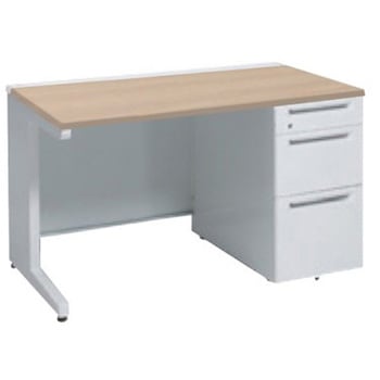 アドバンス 右片袖3段B5 中央引出し無 標準タイプ L脚 オカムラ(岡村製作所)