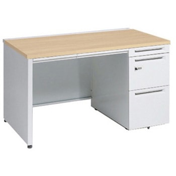 アドバンス 右片袖 中央引出し付(A3対応) 標準タイプ ダイヤル錠タイプ パネル脚 オカムラ(岡村製作所)