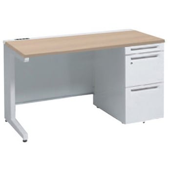 アドバンス 右片袖 中央引出し無 コンセント対応タイプ L脚 オカムラ(岡村製作所)