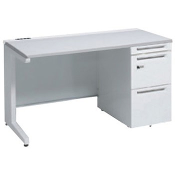 アドバンス 右片袖 中央引出し無 コンセント対応 ダイヤル錠タイプ L脚 オカムラ(岡村製作所)