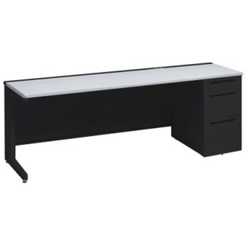 アドバンス 右片袖3段B5 中央引出し無 コンセント対応タイプ L脚 オカムラ(岡村製作所)