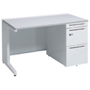 アドバンス 右片袖 中央引出し無 標準タイプ ダイヤル錠タイプ L脚 オカムラ(岡村製作所)