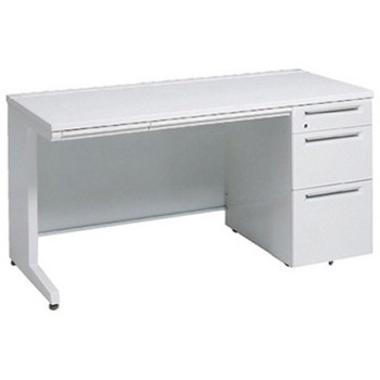 アドバンス 右片袖3段B5 中央引出し付(A3対応) コンセント対応タイプ L脚 オカムラ(岡村製作所)