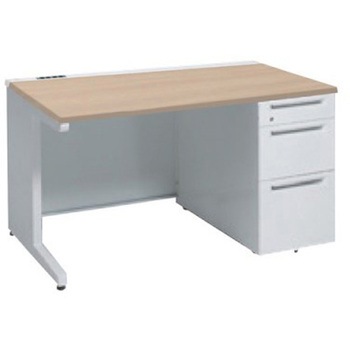 アドバンス 右片袖3段B5 中央引出し無 コンセント対応タイプ L脚 オカムラ(岡村製作所)