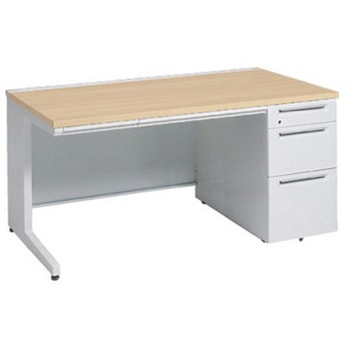 アドバンス 右片袖3段B5 中央引出し付(A3対応) 標準タイプ L脚 オカムラ(岡村製作所)