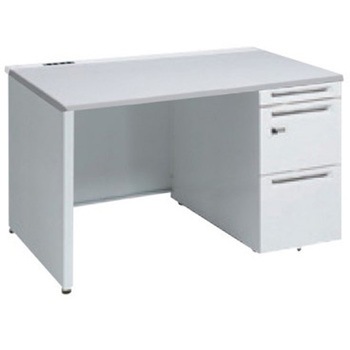 アドバンス 右片袖 中央引出し無 コンセント対応 ダイヤル錠タイプ パネル脚 オカムラ(岡村製作所)