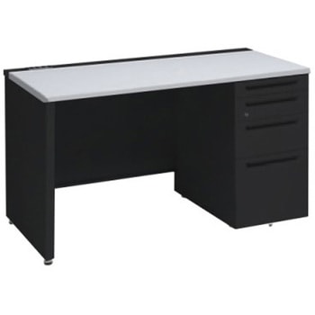 アドバンス 右片袖4段 中央引出し無 コンセント対応タイプ パネル脚 オカムラ(岡村製作所)