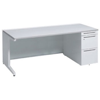 アドバンス 右片袖 中央引出し無 標準タイプ L脚 オカムラ(岡村製作所)