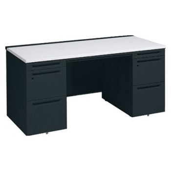 アドバンス 両袖机 中央引出し付(A3対応) コンセント対応タイプ オカムラ(岡村製作所)