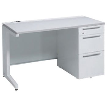 アドバンス 右片袖3段B5 中央引出し無 コンセント対応タイプ L脚 オカムラ(岡村製作所)