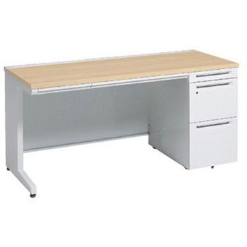 アドバンス 右片袖 中央引出し付(A3対応) 標準タイプ L脚 オカムラ(岡村製作所)