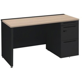 アドバンス 右片袖 中央引出し無 スタンダード ダイヤル錠タイプ パネル脚 オカムラ(岡村製作所)