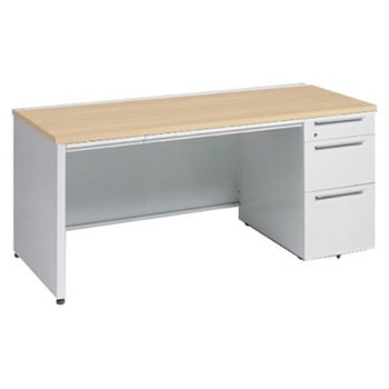 アドバンス 右片袖3段B5 中央引出し付(A3対応) 標準タイプ パネル脚 オカムラ(岡村製作所)