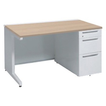 アドバンス 右片袖3段B5 中央引出し無 標準タイプ L脚 オカムラ(岡村製作所)