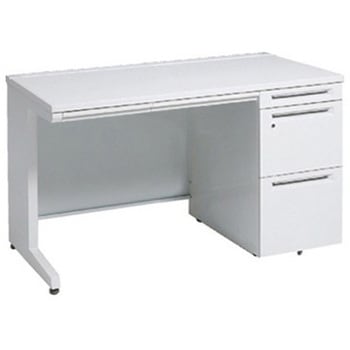 アドバンス 右片袖 中央引出し付(A3対応) コンセント対応タイプ L脚 オカムラ(岡村製作所)