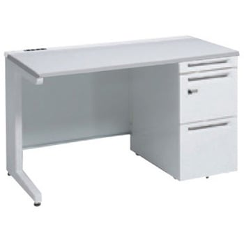 アドバンス 右片袖 中央引出し無 コンセント対応 ダイヤル錠タイプ L脚 オカムラ(岡村製作所)