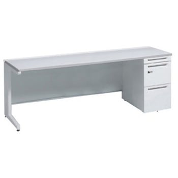 アドバンス 右片袖 中央引出し無 標準タイプ ダイヤル錠タイプ L脚 オカムラ(岡村製作所)