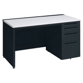 アドバンス 右片袖4段 中央引出し付(A3対応) コンセント対応タイプ パネル脚 オカムラ(岡村製作所)