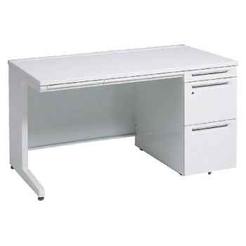 アドバンス 右片袖 中央引出し付(A3対応) コンセント対応タイプ L脚 オカムラ(岡村製作所)