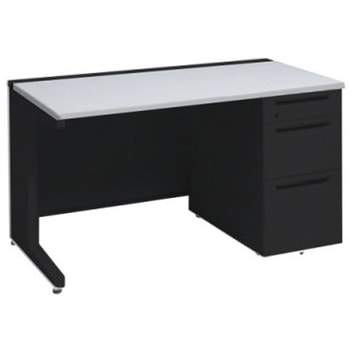 アドバンス 右片袖3段B5 中央引出し無 標準タイプ L脚 オカムラ(岡村製作所)