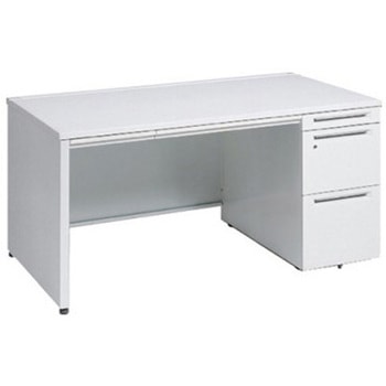 アドバンス 右片袖 中央引出し付(A3対応) 標準タイプ パネル脚 オカムラ(岡村製作所)