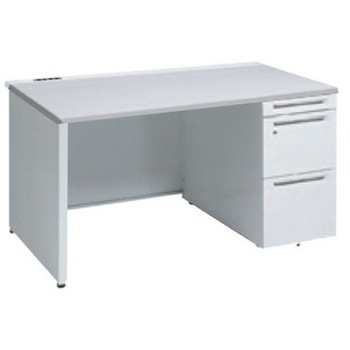 アドバンス 右片袖 中央引出し無 コンセント対応タイプ パネル脚 オカムラ(岡村製作所)