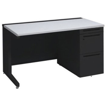 アドバンス 右片袖 中央引出し無 標準タイプ L脚 オカムラ(岡村製作所)