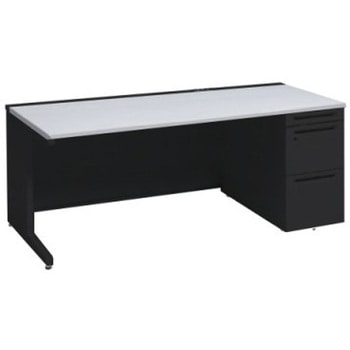 アドバンス 右片袖 中央引出し無 コンセント対応タイプ L脚 オカムラ(岡村製作所)