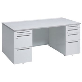 アドバンス 両袖机 4段 中央引出し無 スタンダードタイプ オカムラ(岡村製作所)