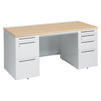 アドバンス 両袖机 4段 中央引出し付(A3対応) スタンダードタイプ オカムラ(岡村製作所)