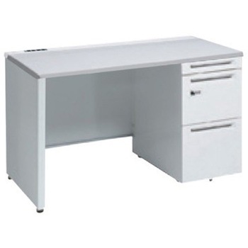 アドバンス 右片袖 中央引出し無 コンセント対応 ダイヤル錠タイプ パネル脚 オカムラ(岡村製作所)