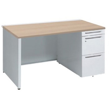 アドバンス 右片袖 中央引出し無 標準タイプ パネル脚 オカムラ(岡村製作所)