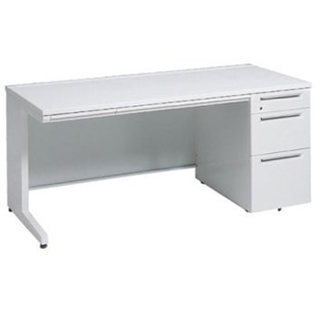 アドバンス 右片袖3段B5 中央引出し付(A3対応) コンセント対応タイプ L脚 オカムラ(岡村製作所)