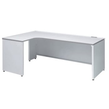 アドバンス L型左用引出無 配線カバーコンセント対応タイプ パネル脚 オカムラ(岡村製作所)