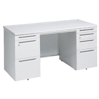 アドバンス 両袖机 4段 中央引出し付(A3対応) スタンダードタイプ オカムラ(岡村製作所)