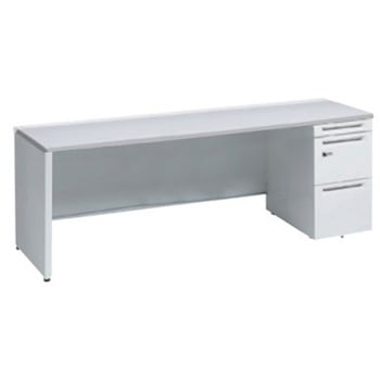 アドバンス 右片袖 中央引出し無 スタンダード ダイヤル錠タイプ パネル脚 オカムラ(岡村製作所)