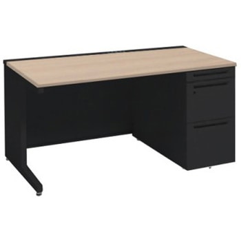 アドバンス 右片袖 中央引出し無 コンセント対応タイプ L脚 オカムラ(岡村製作所)